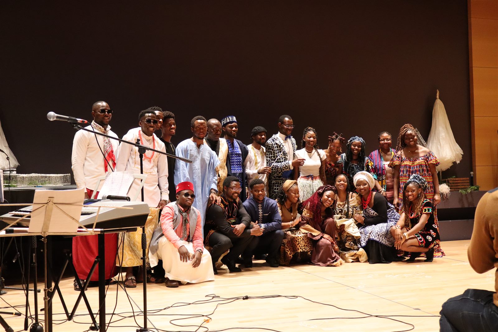 Members of Stimme Afrikas together after a performance